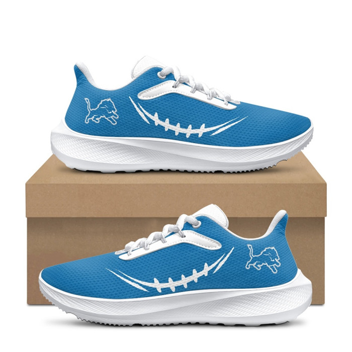 Women's Detroit Lions Blue Running Shoe 001